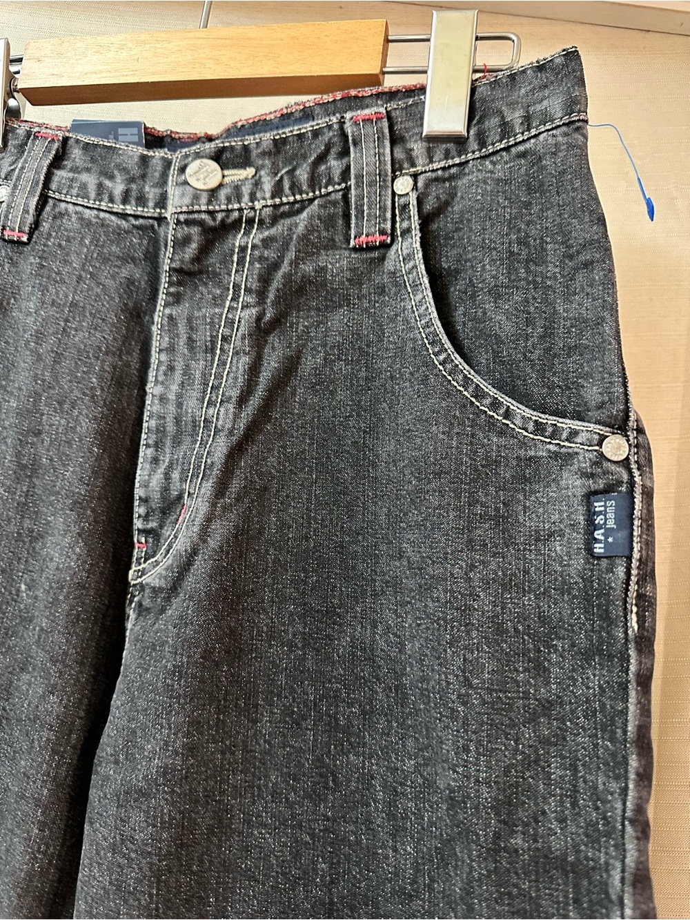 Vintage Y2K H.A.S.H. Jeans Dark Wash Straight Leg Denim Jeans NWT Women’s 29x34 - Picture 3 of 7